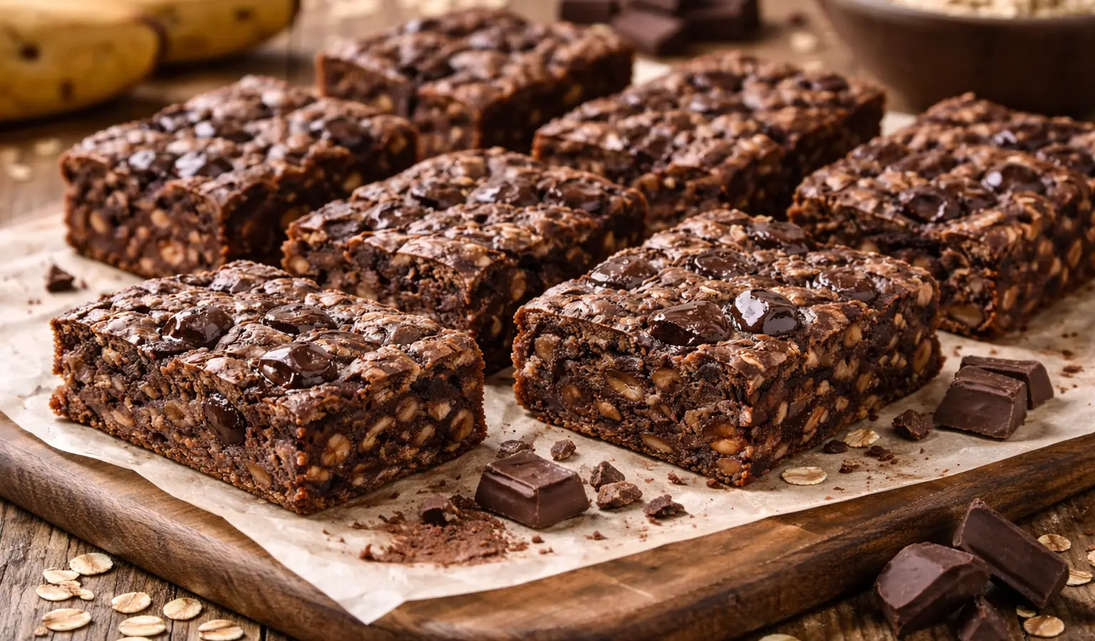 Batoniki owsiane z kakao