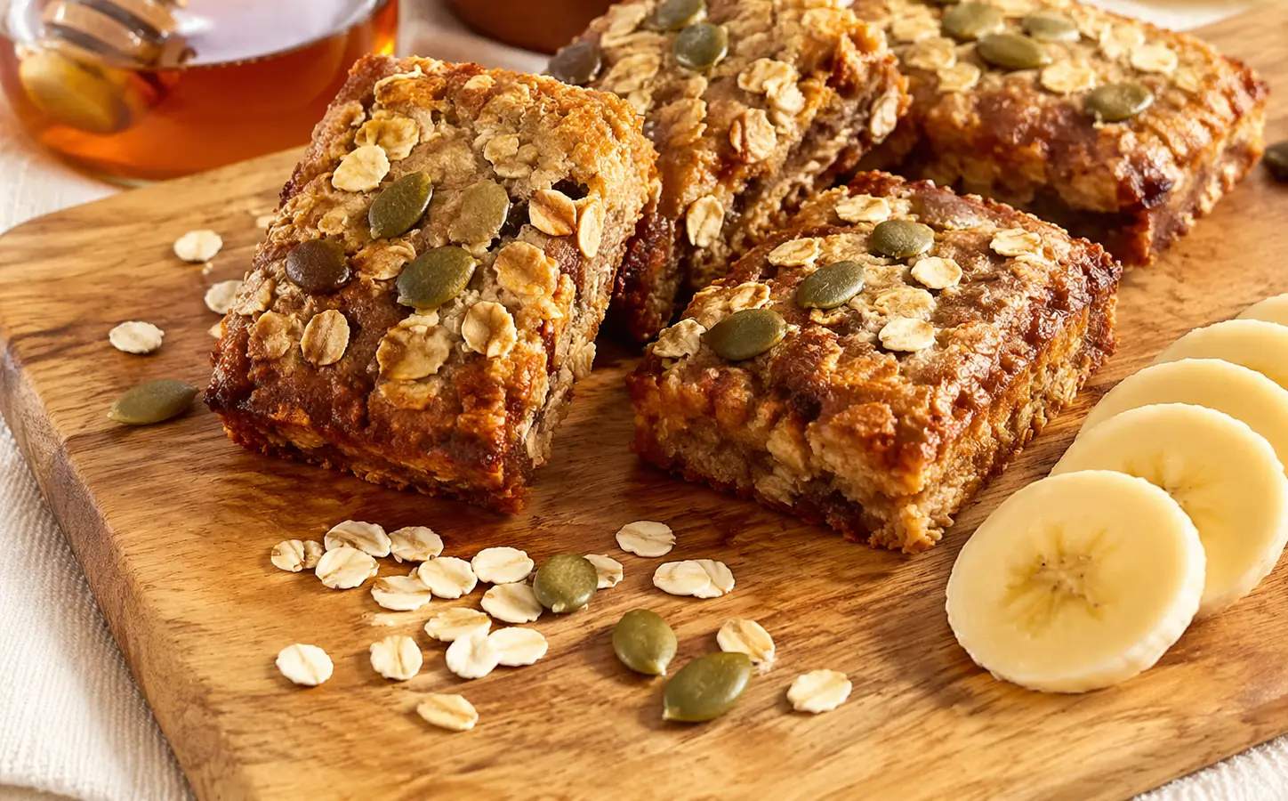 Batony owsiane z bananem