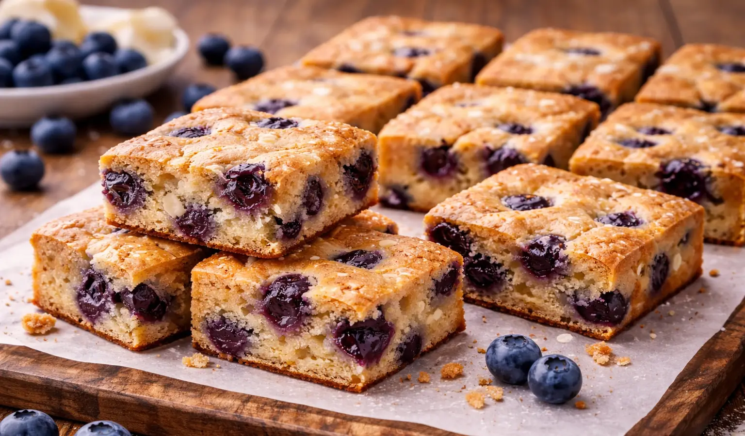 Blondie z borówkami