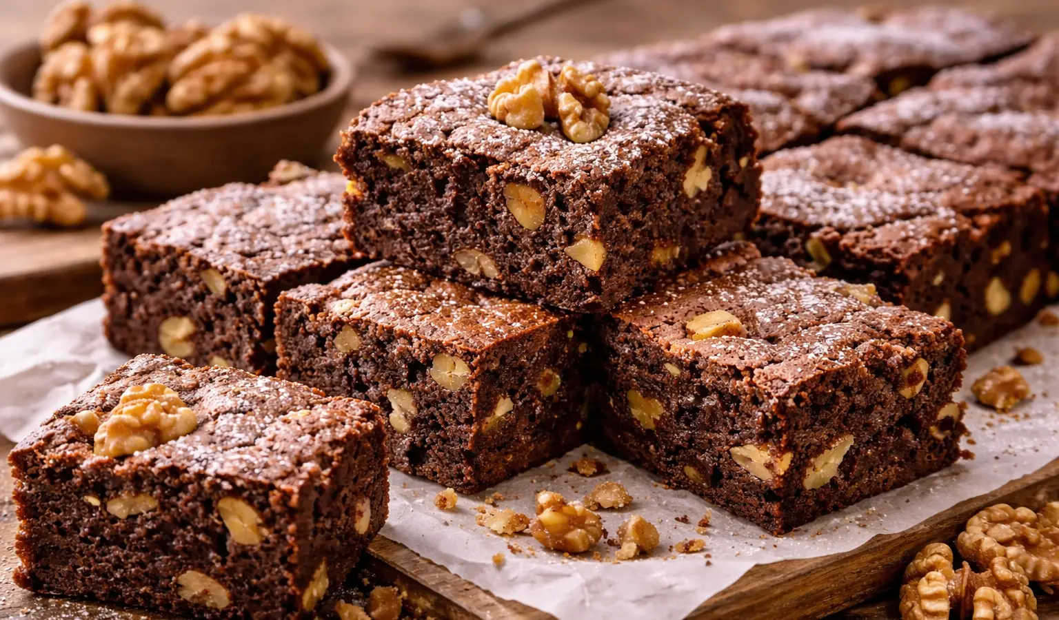 Brownie z orzechami włoskimi