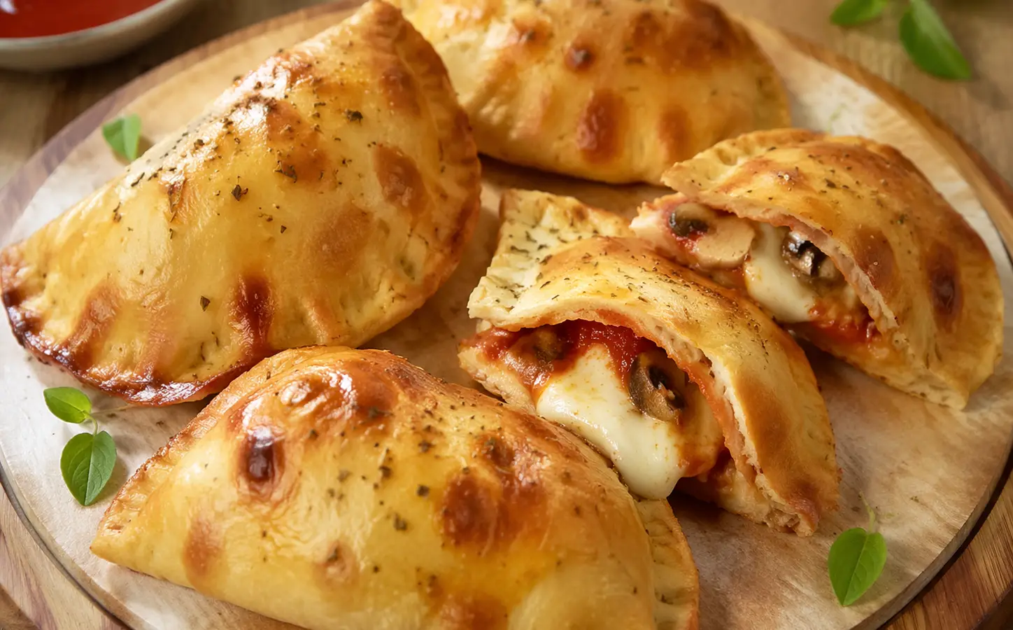Mini calzone z mozzarellą