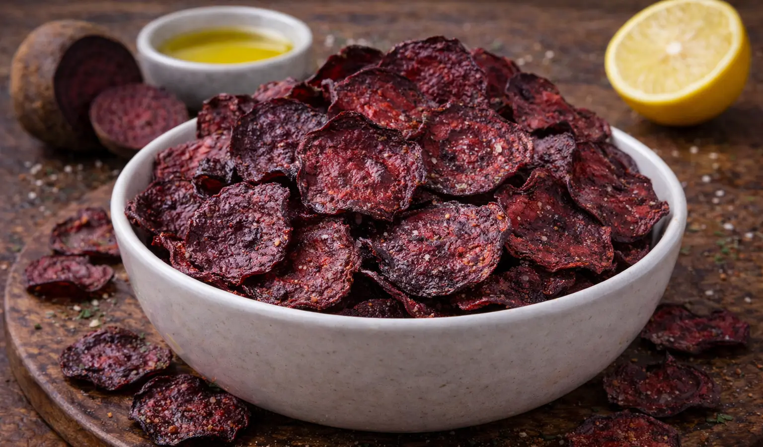 Chipsy z buraka z piekarnika