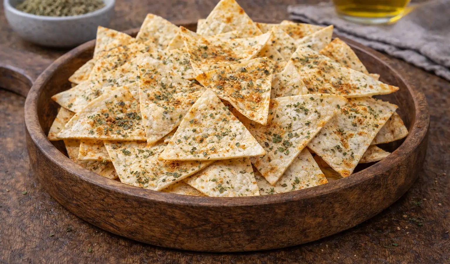 Chipsy z tortilli z ziołami