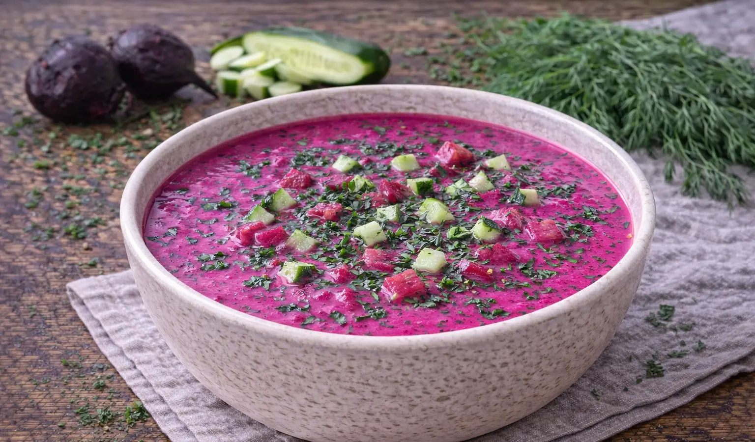 Chłodnik z pieczonych buraków