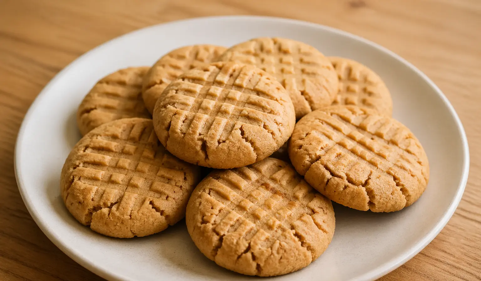 Ciastka z masłem orzechowym