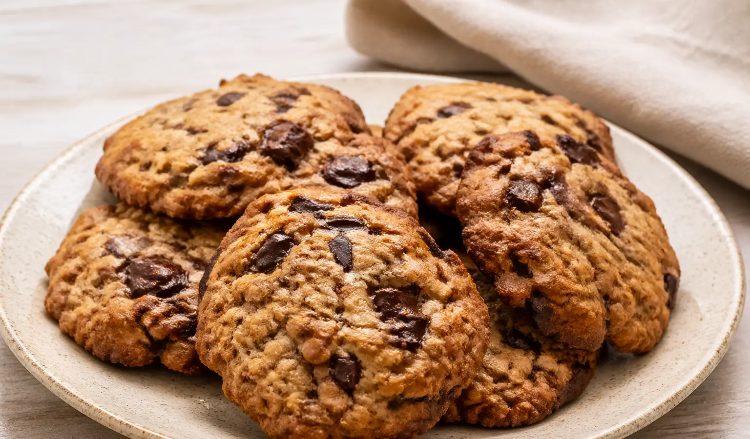 Ciastka owsiane z czekoladą