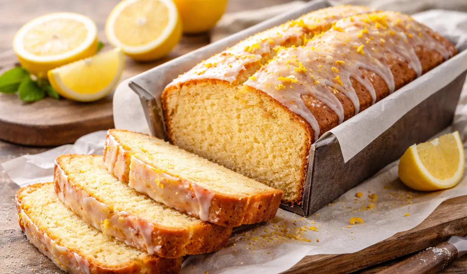 Ciasto cytrynowe w keksówce