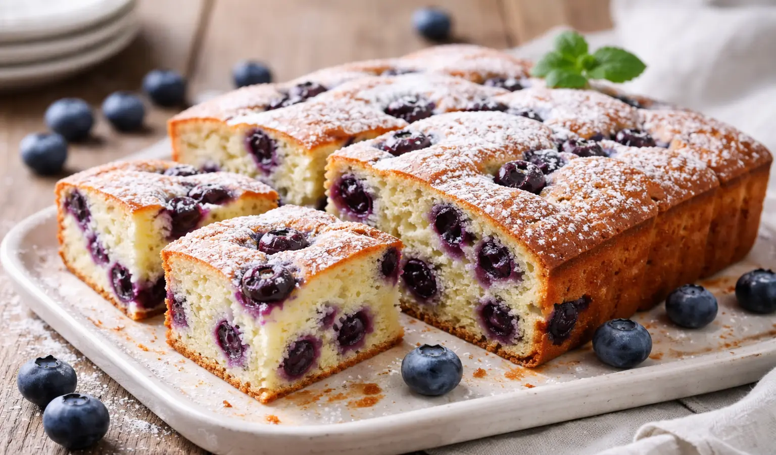 Ciasto jogurtowe z borówkami