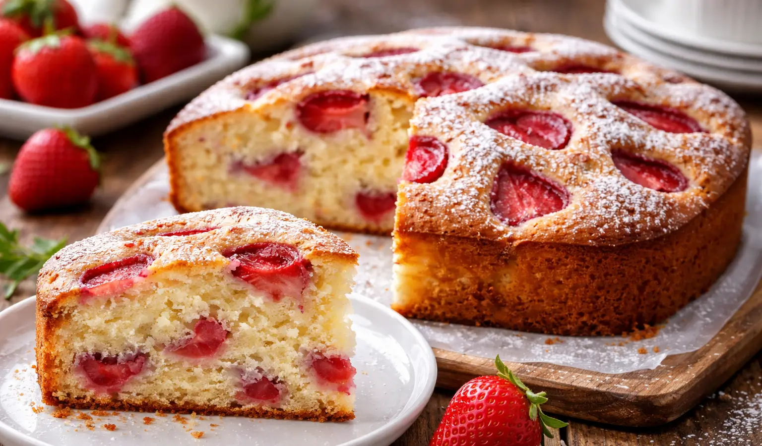 Ciasto jogurtowe z truskawkami