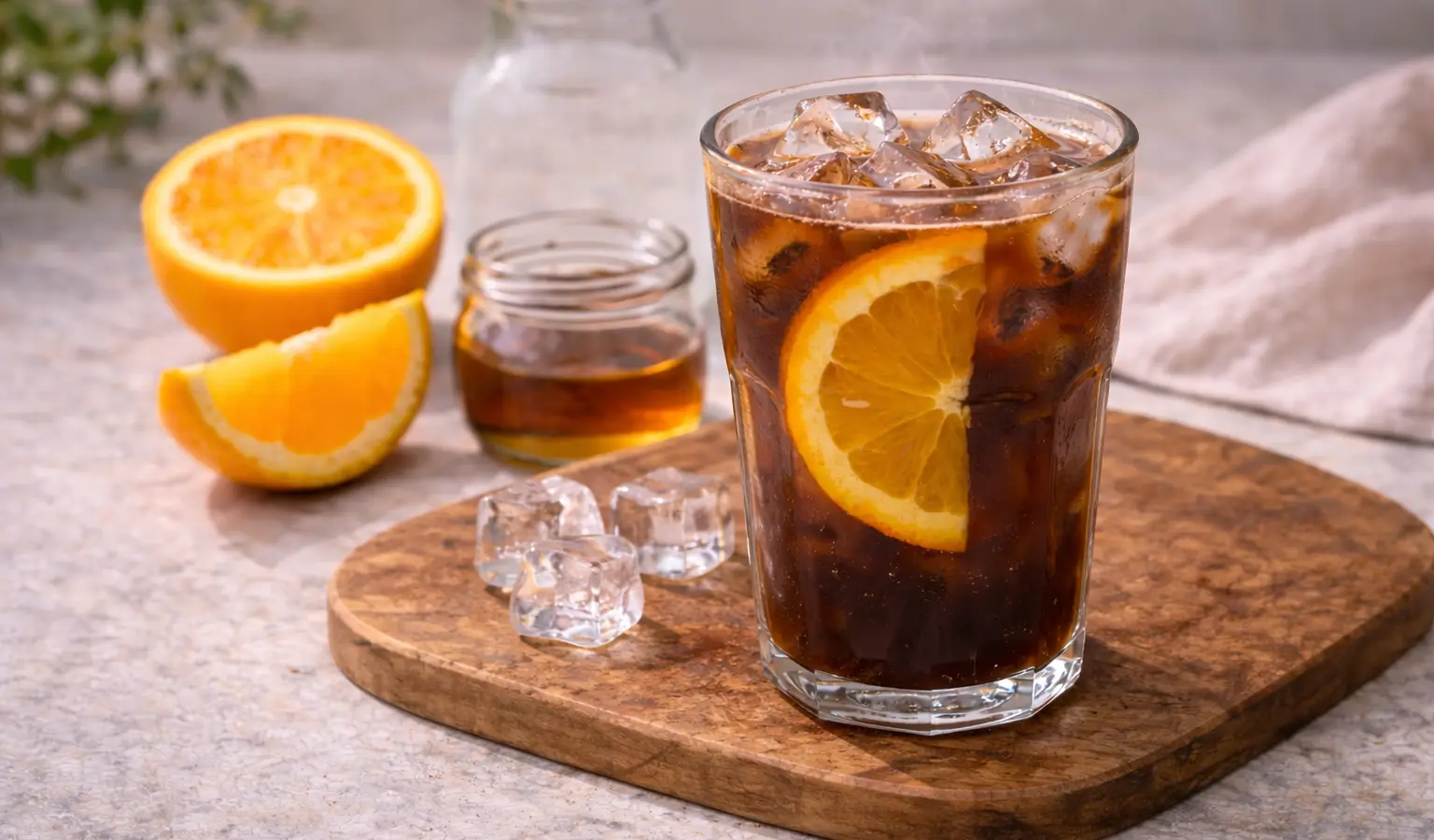 Cold brew z pomarańczą