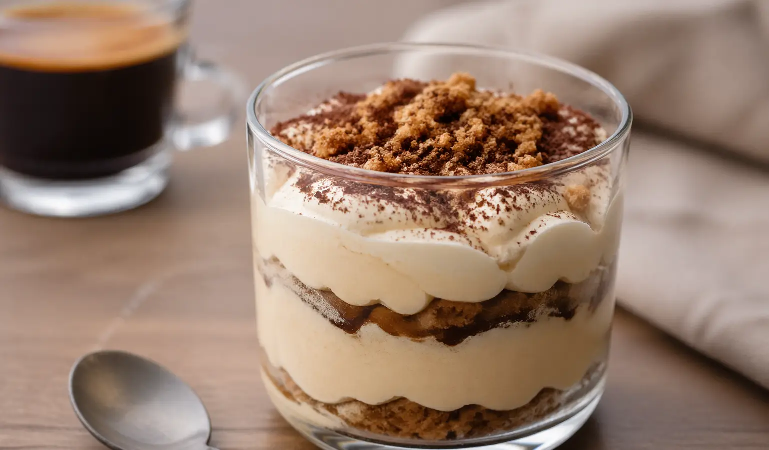 Deser z mascarpone i kawą