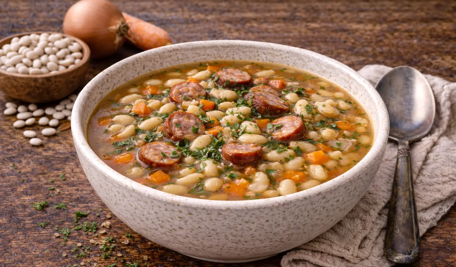 Fasolowa z kiełbasą