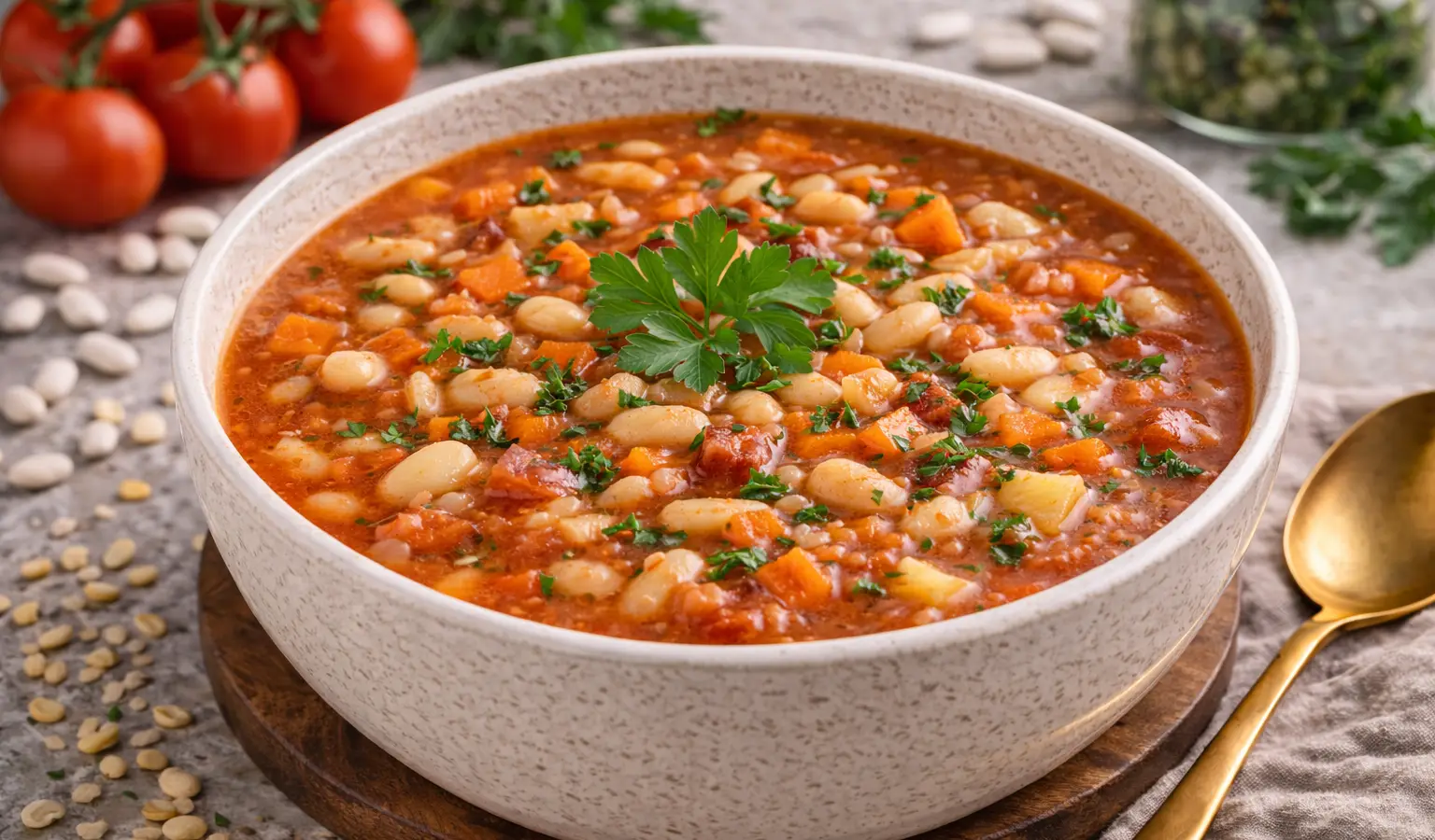 Fasolowa z pomidorami