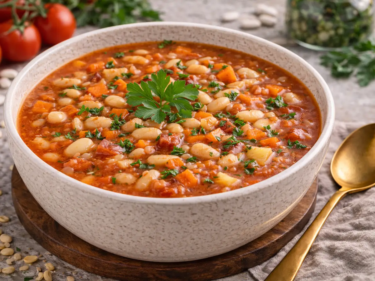 Fasolowa z pomidorami