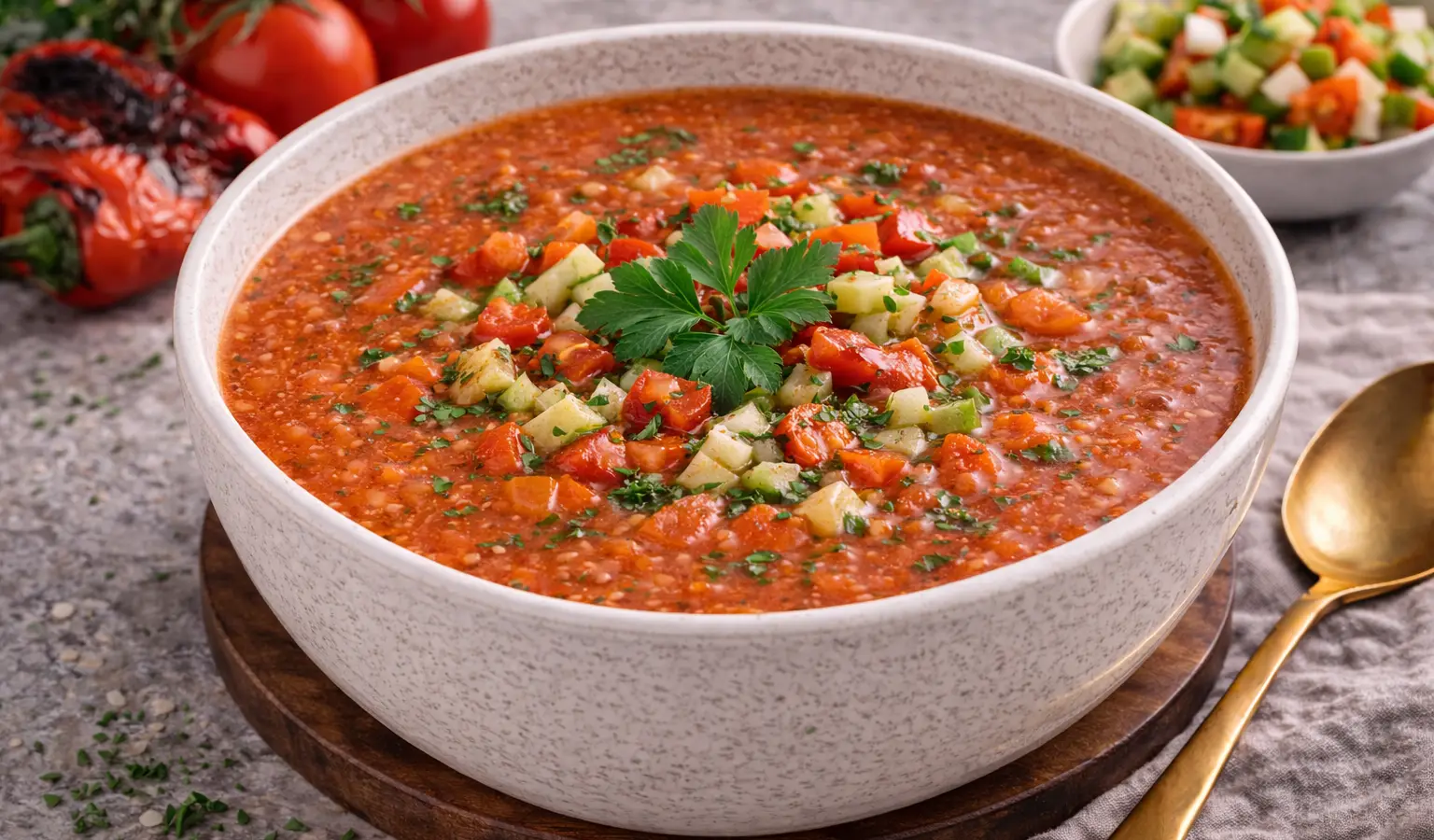 Gazpacho z pieczoną papryką