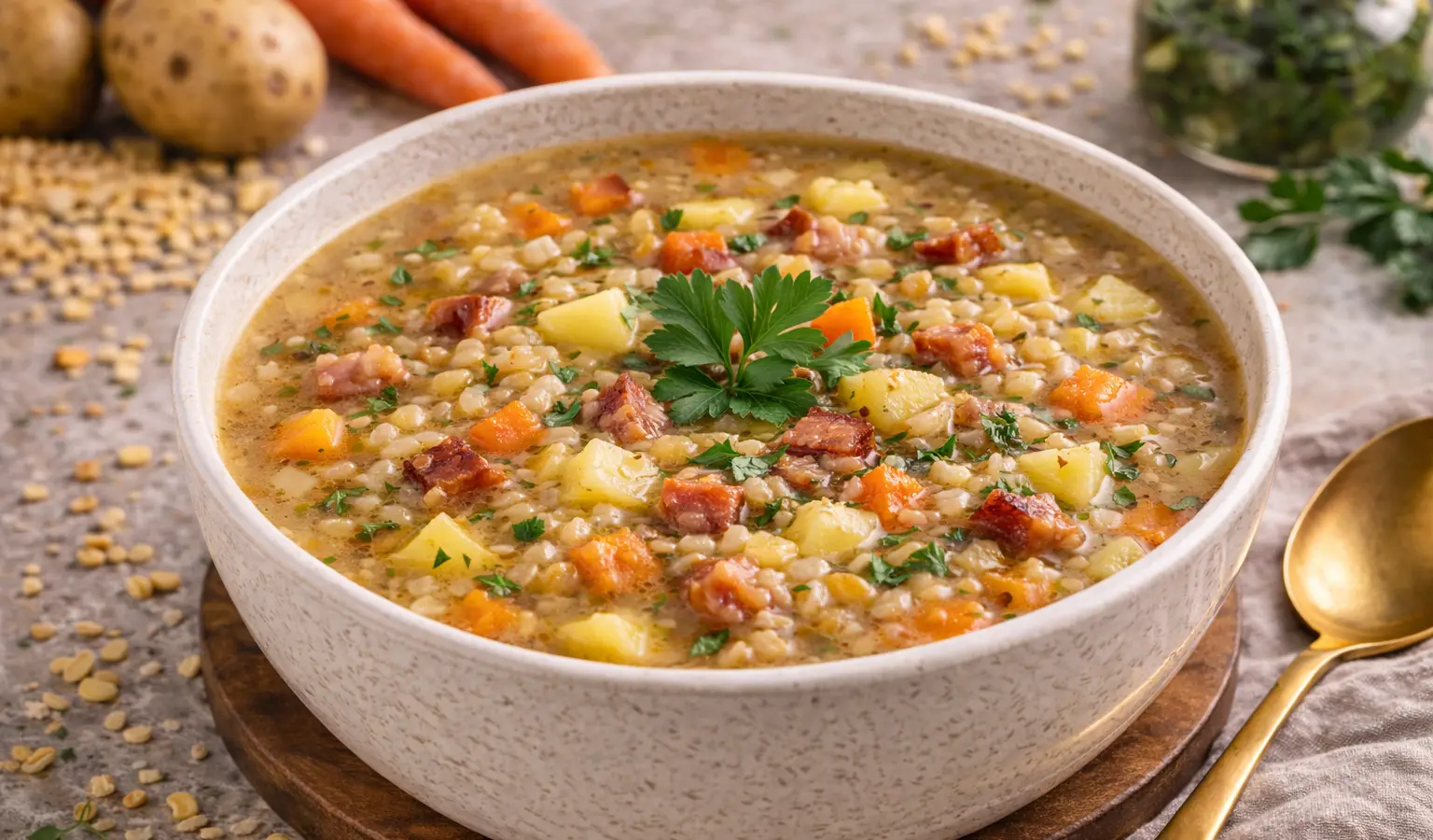 Grochówka na wędzonce