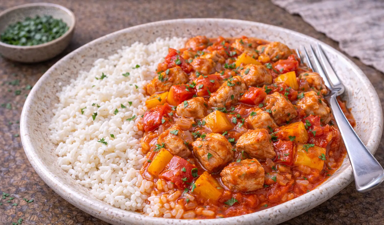 Gulasz z indyka i papryki