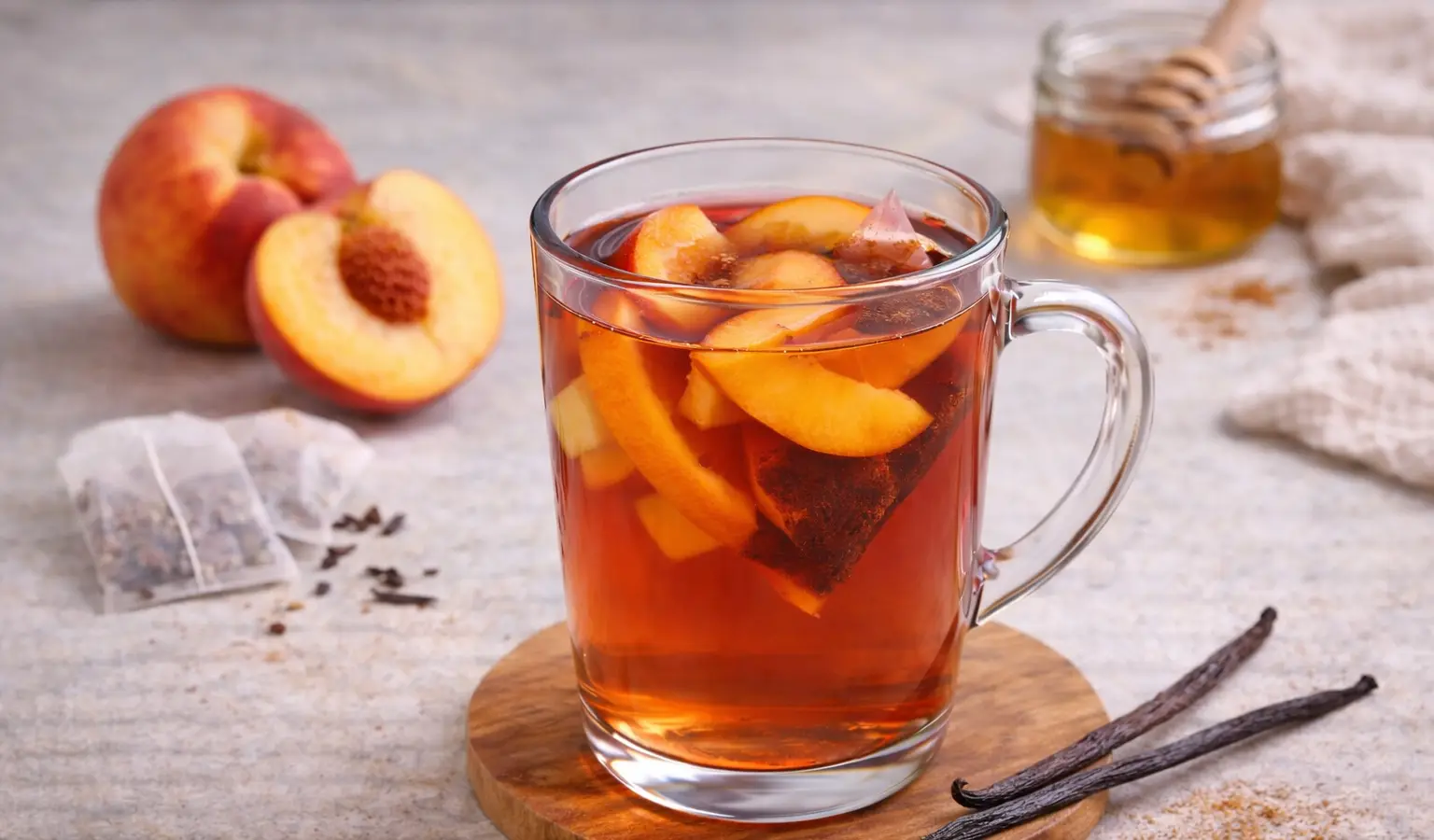 Herbata z brzoskwinią i wanilią