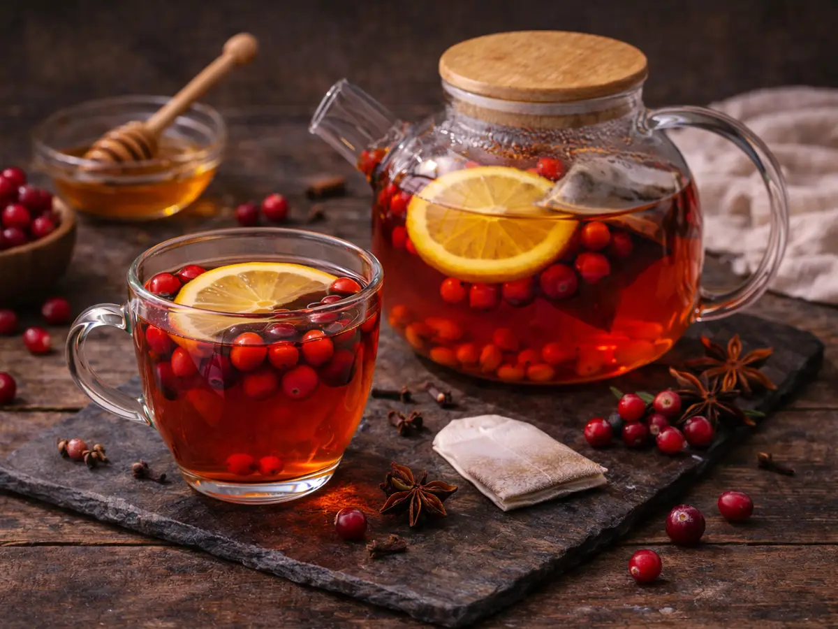 Herbata z żurawiną i goździkami