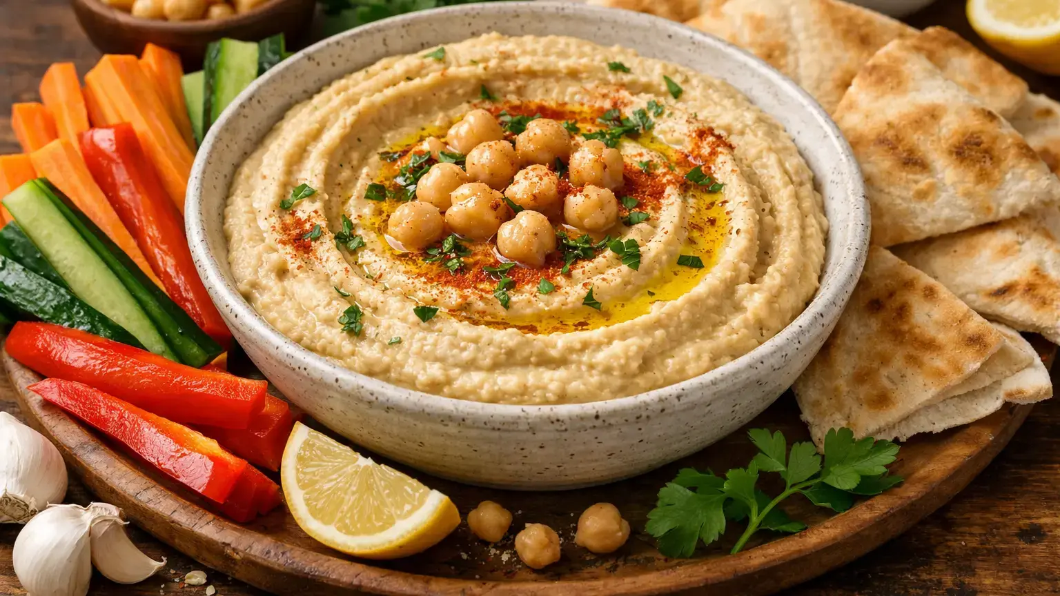 Klasyczny hummus z ciecierzycy