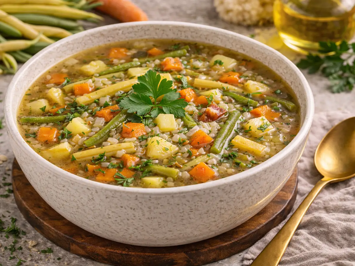 Jarzynowa z fasolką szparagową