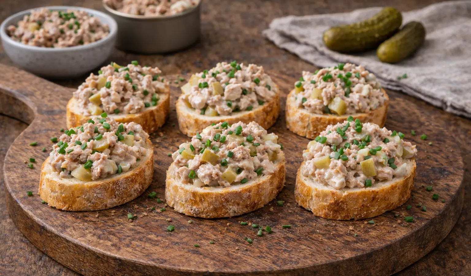 Kanapeczki z pastą z tuńczyka