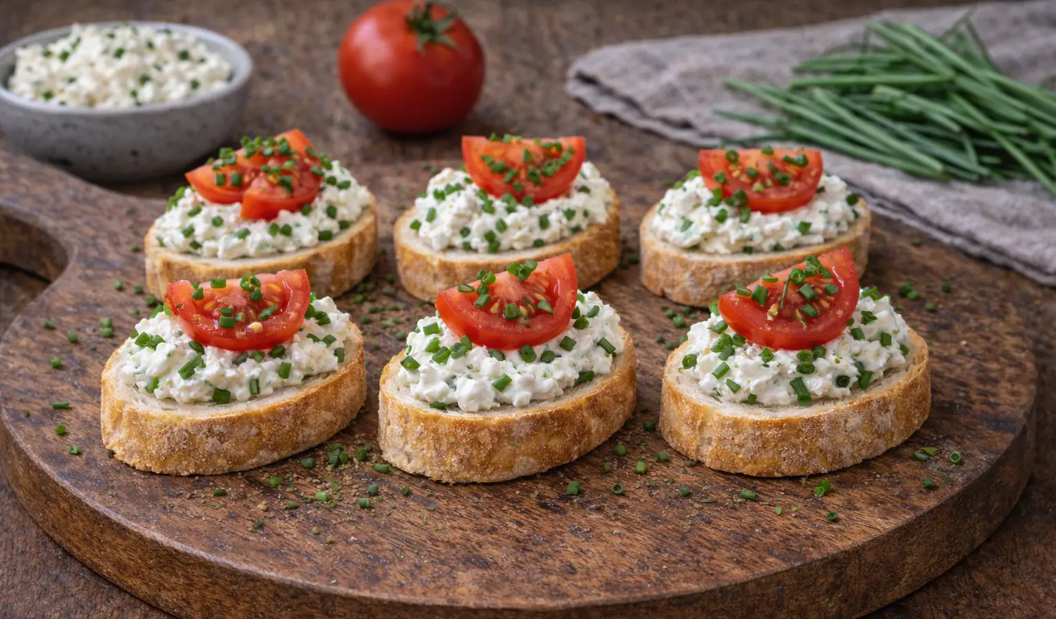 Kanapeczki z twarożkiem i szczypiorkiem