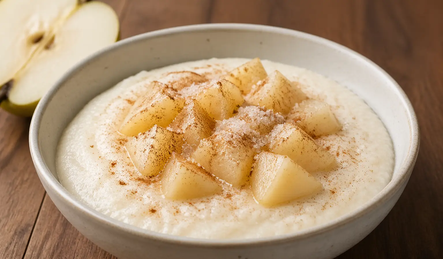 Kasza manna z gruszką