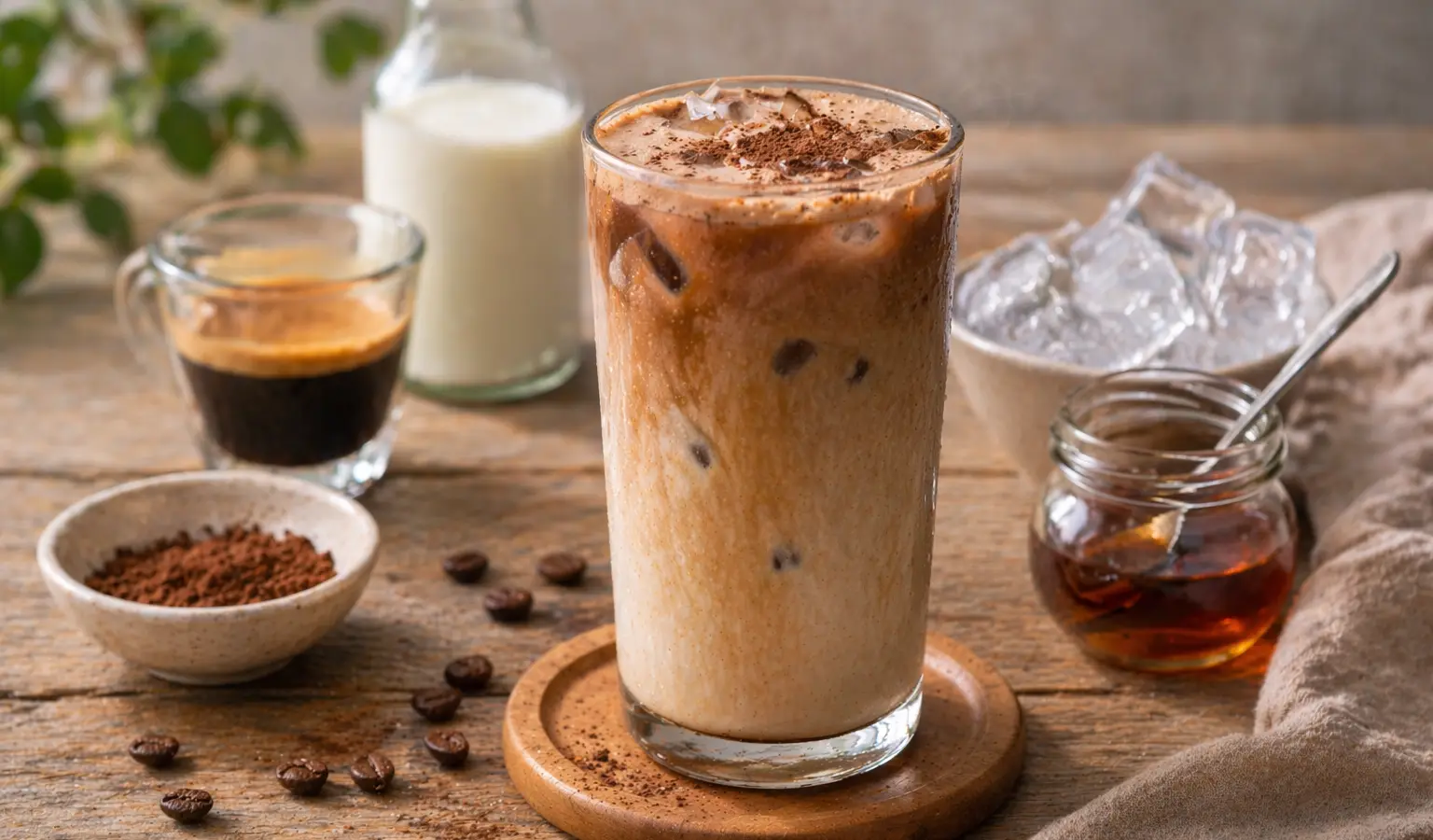 Kawa mrożona z mlekiem