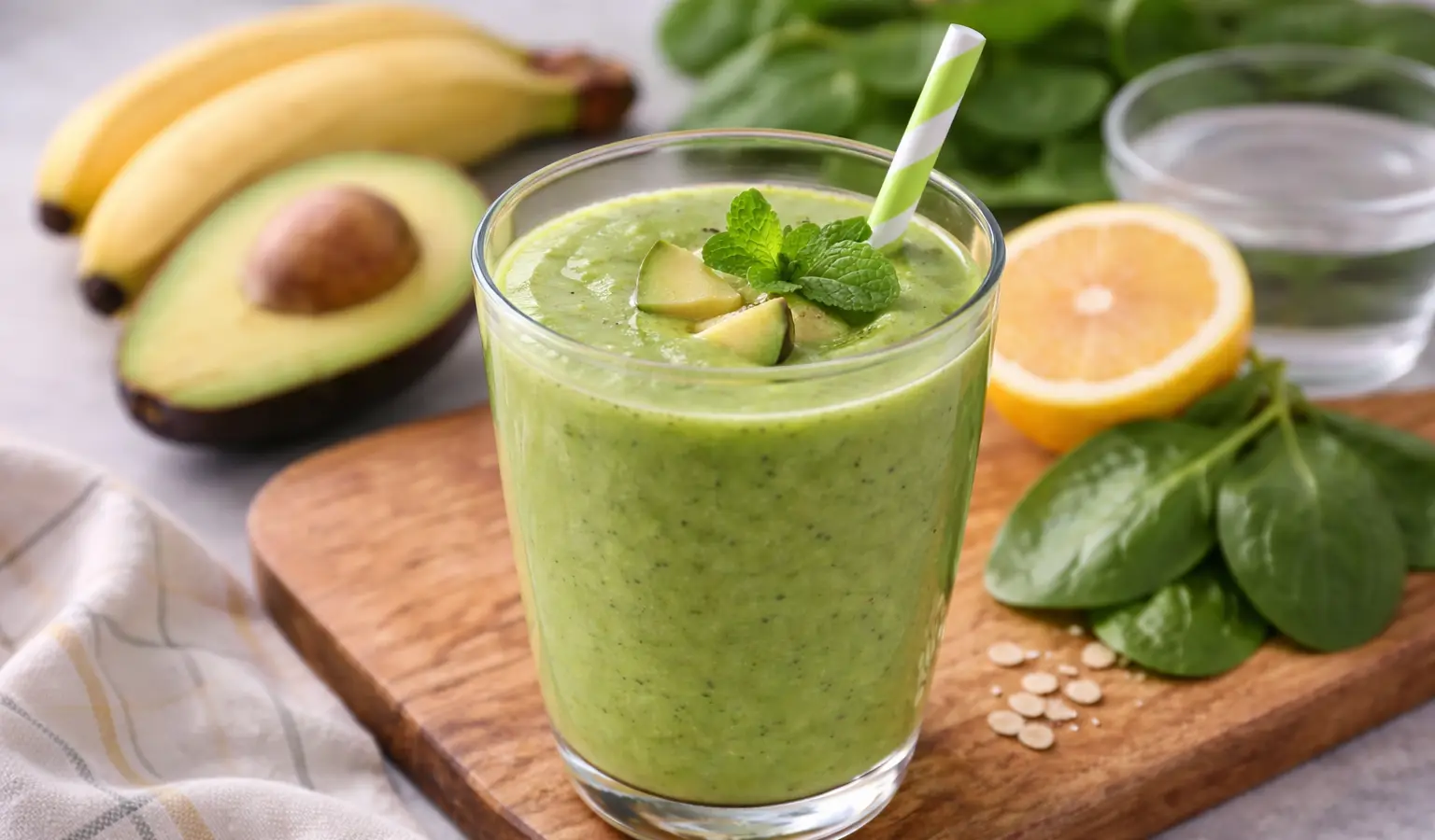 Koktajl z awokado i szpinaku