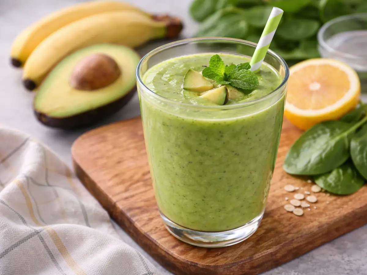 Koktajl z awokado i szpinaku