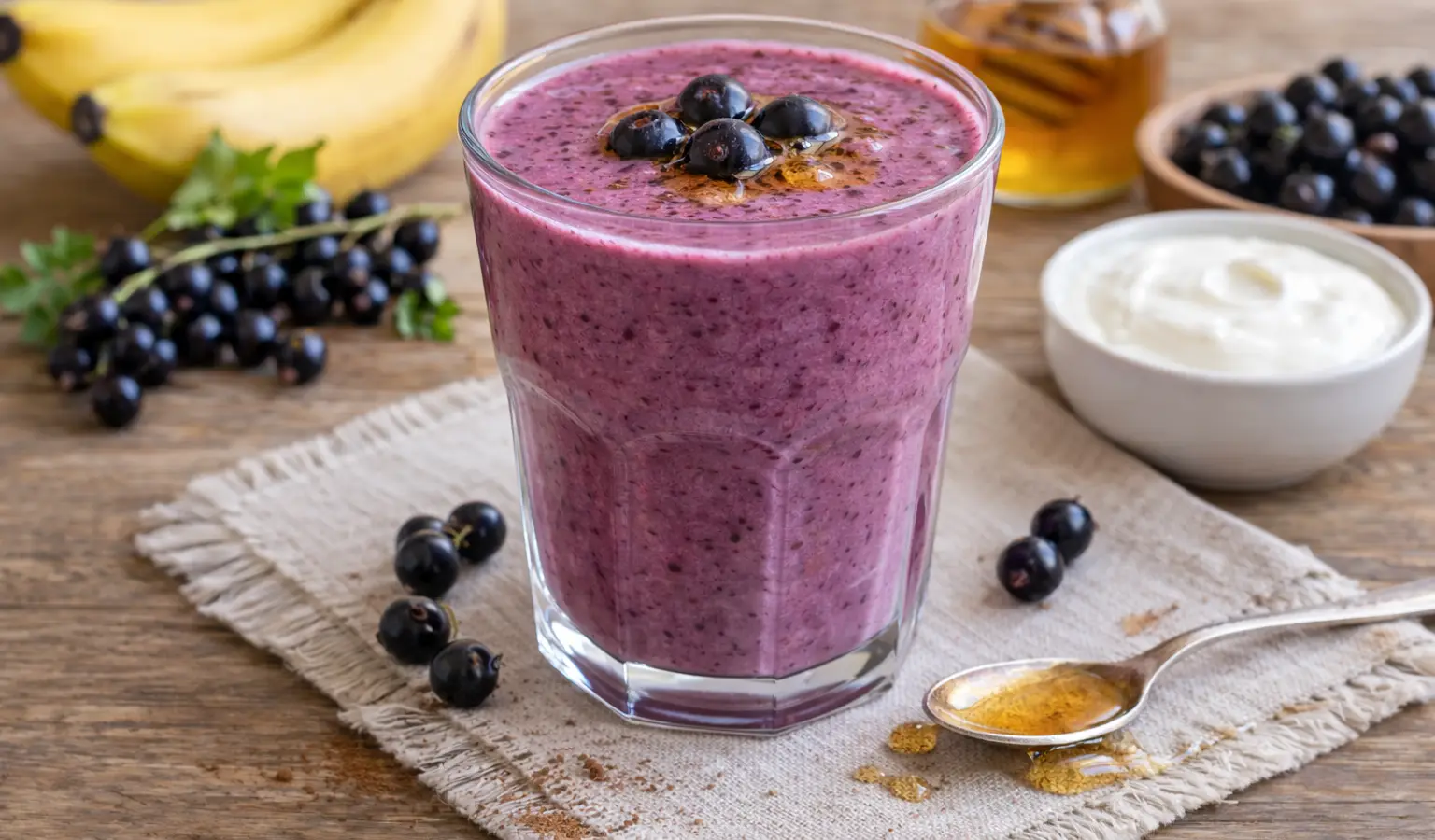 Koktajl z czarnej porzeczki