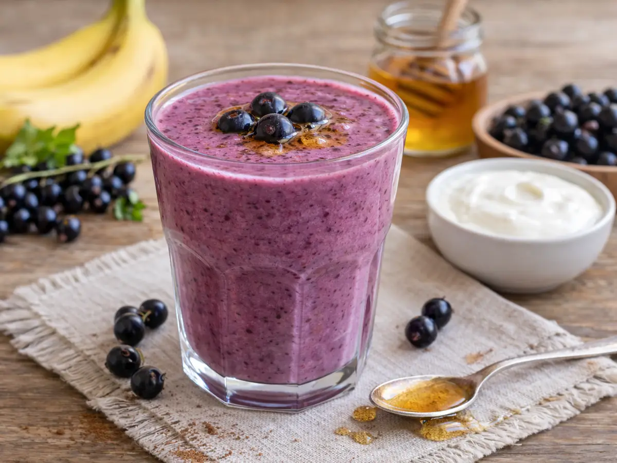 Koktajl z czarnej porzeczki