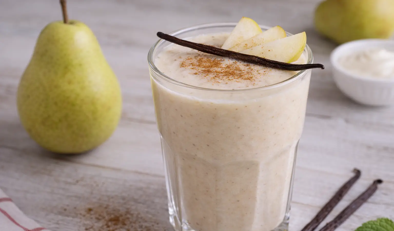 Koktajl gruszkowy z wanilią