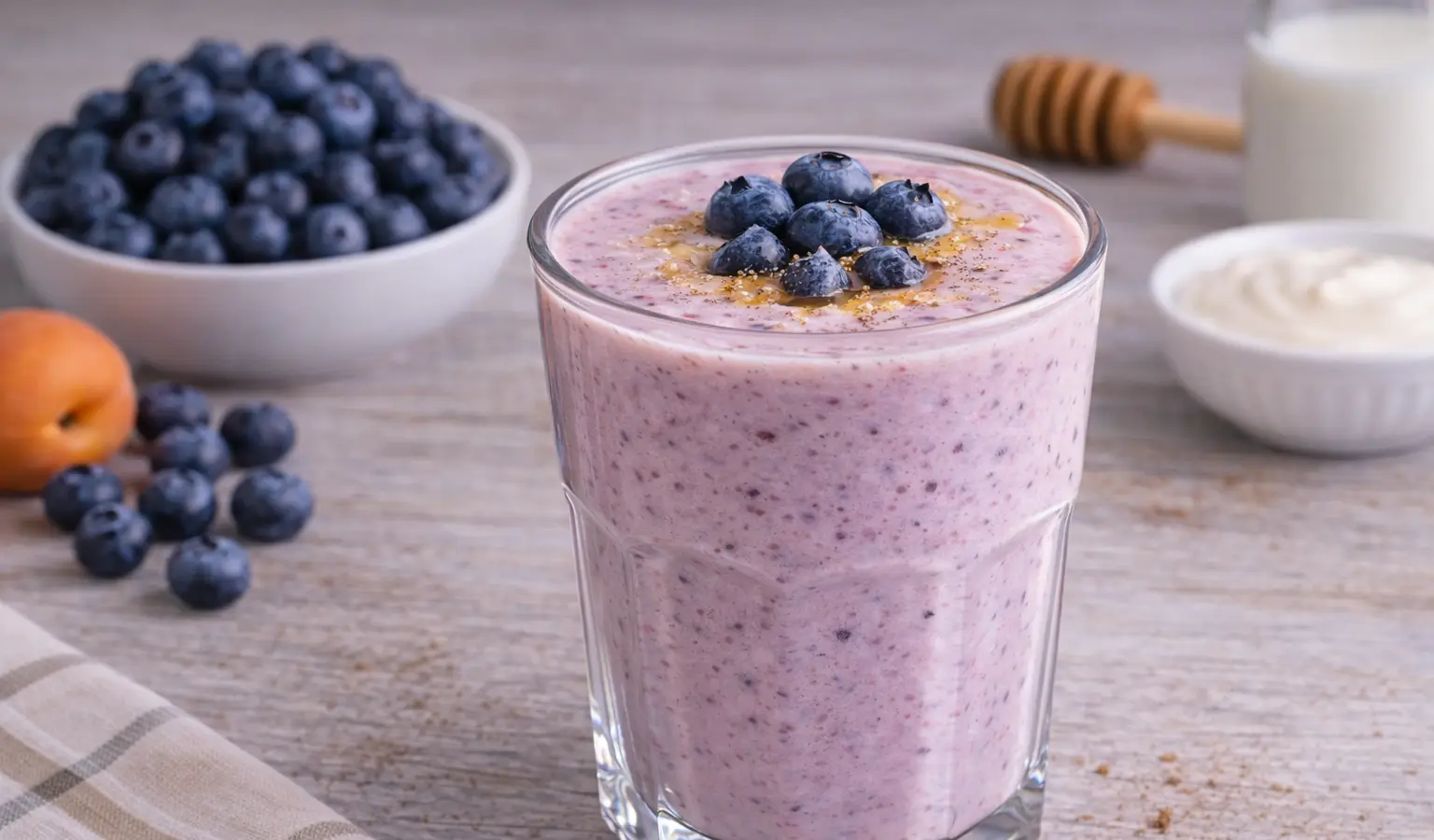 Jogurtowy koktajl jagodowy