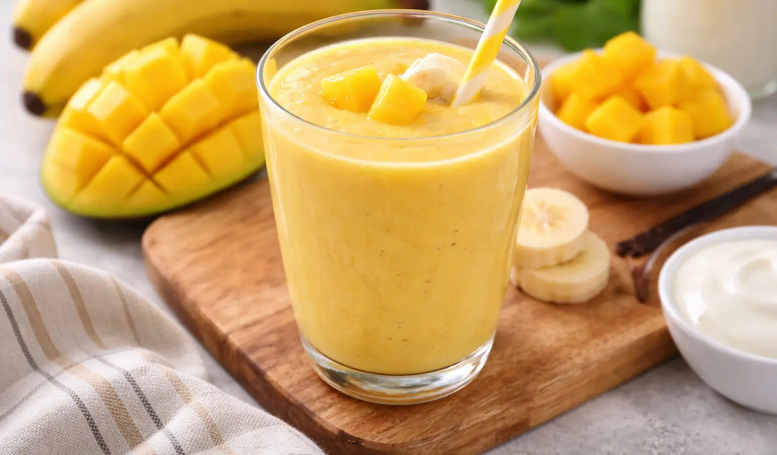 Koktajl mango z bananem