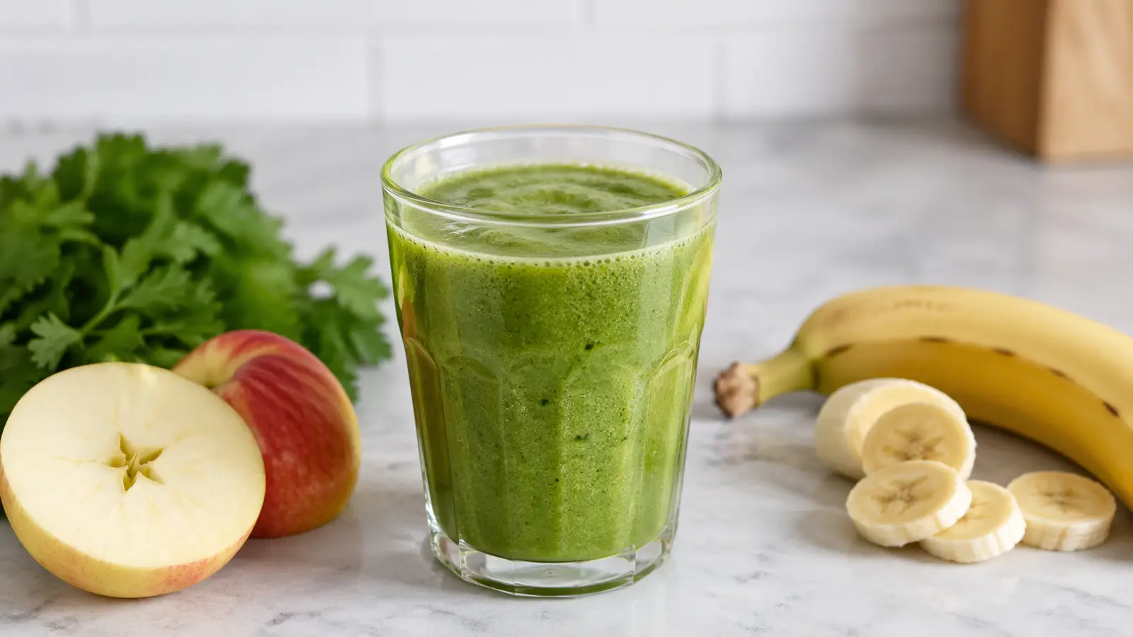 Koktajl natka pietruszki i jabłko