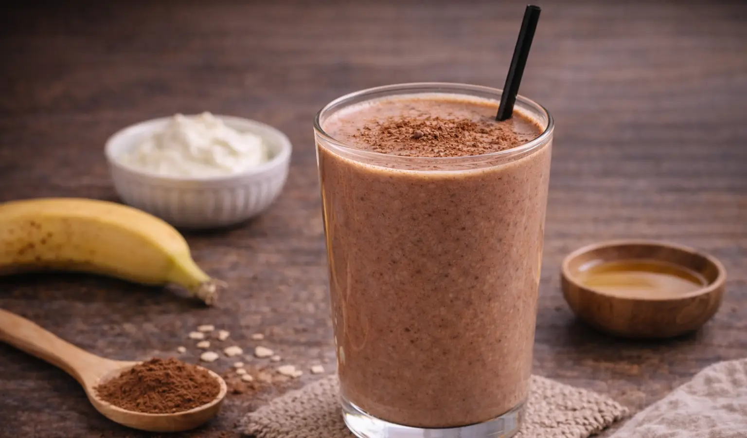 Koktajl proteinowy kakaowy