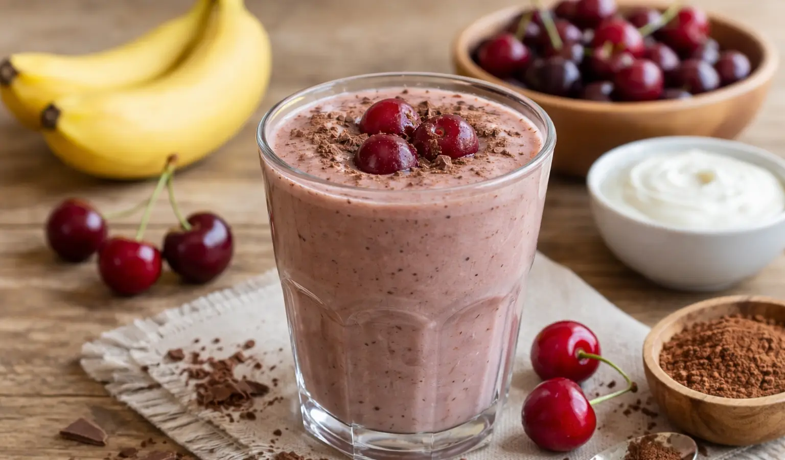 Koktajl wiśniowy z kakao