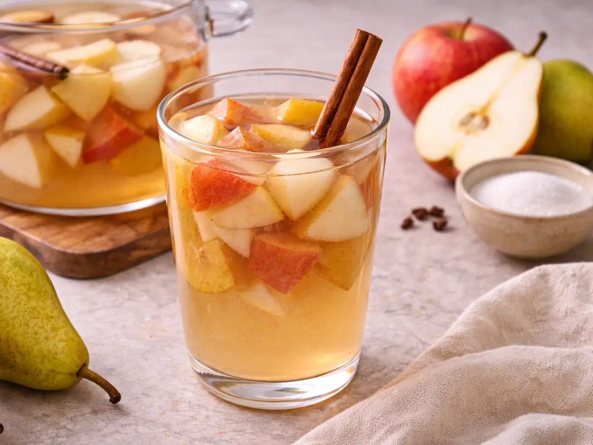 Kompot z jabłek i gruszek