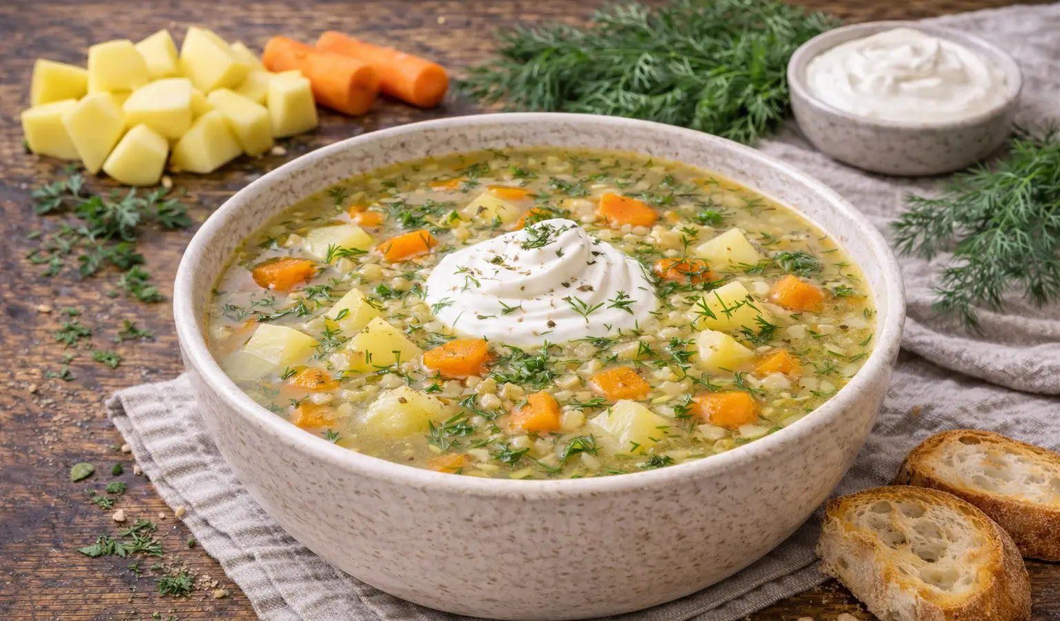 Koperkowa z ziemniakami