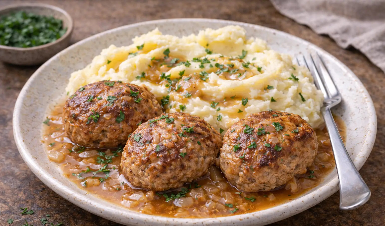 Kotlety z indyka z puree