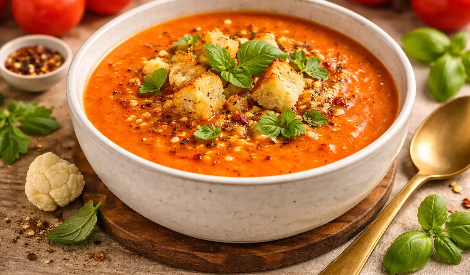 Krem z pieczonych pomidorów