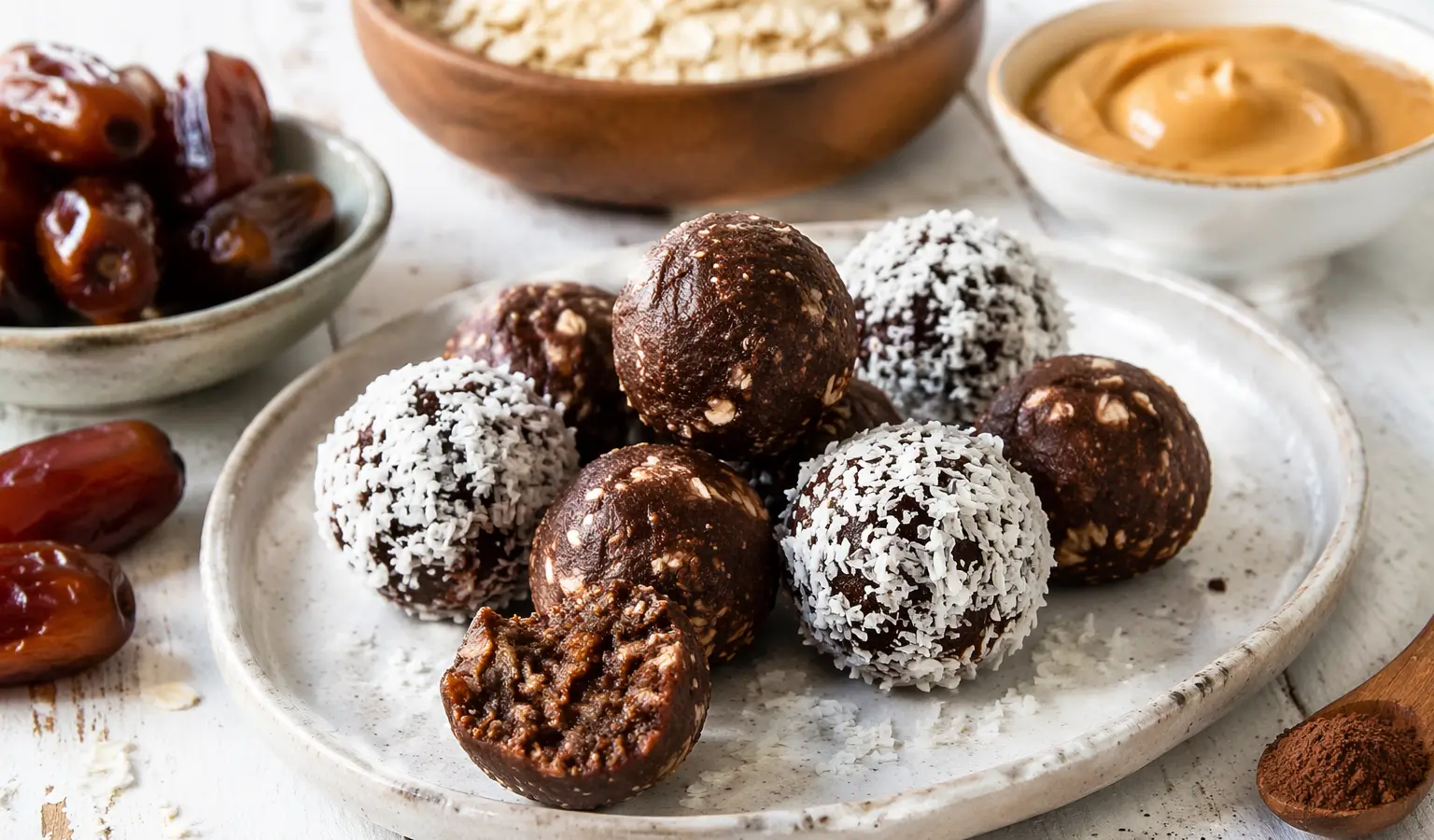 Kulki z daktyli i kakao
