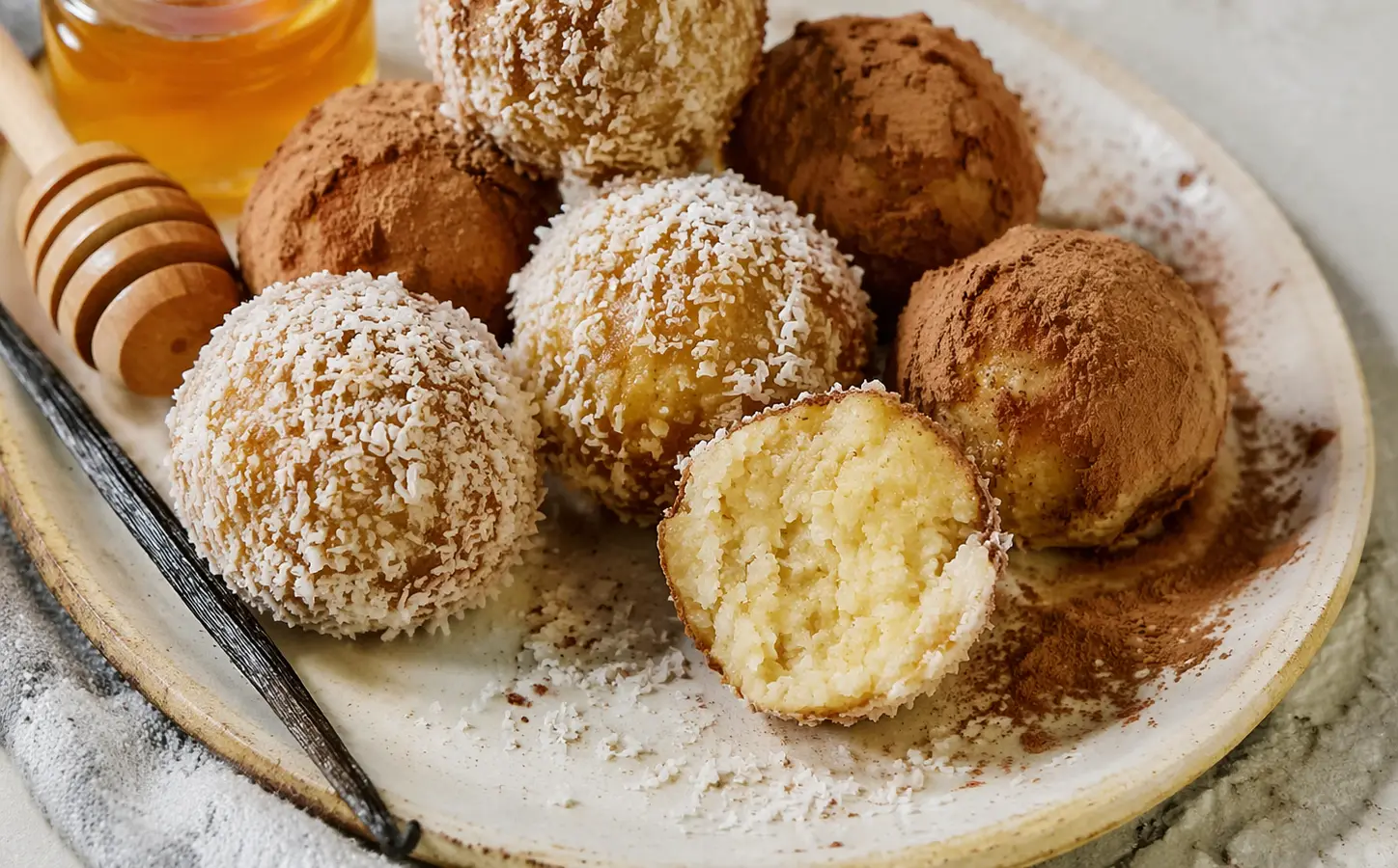 Kulki z kaszy jaglanej i kokosa