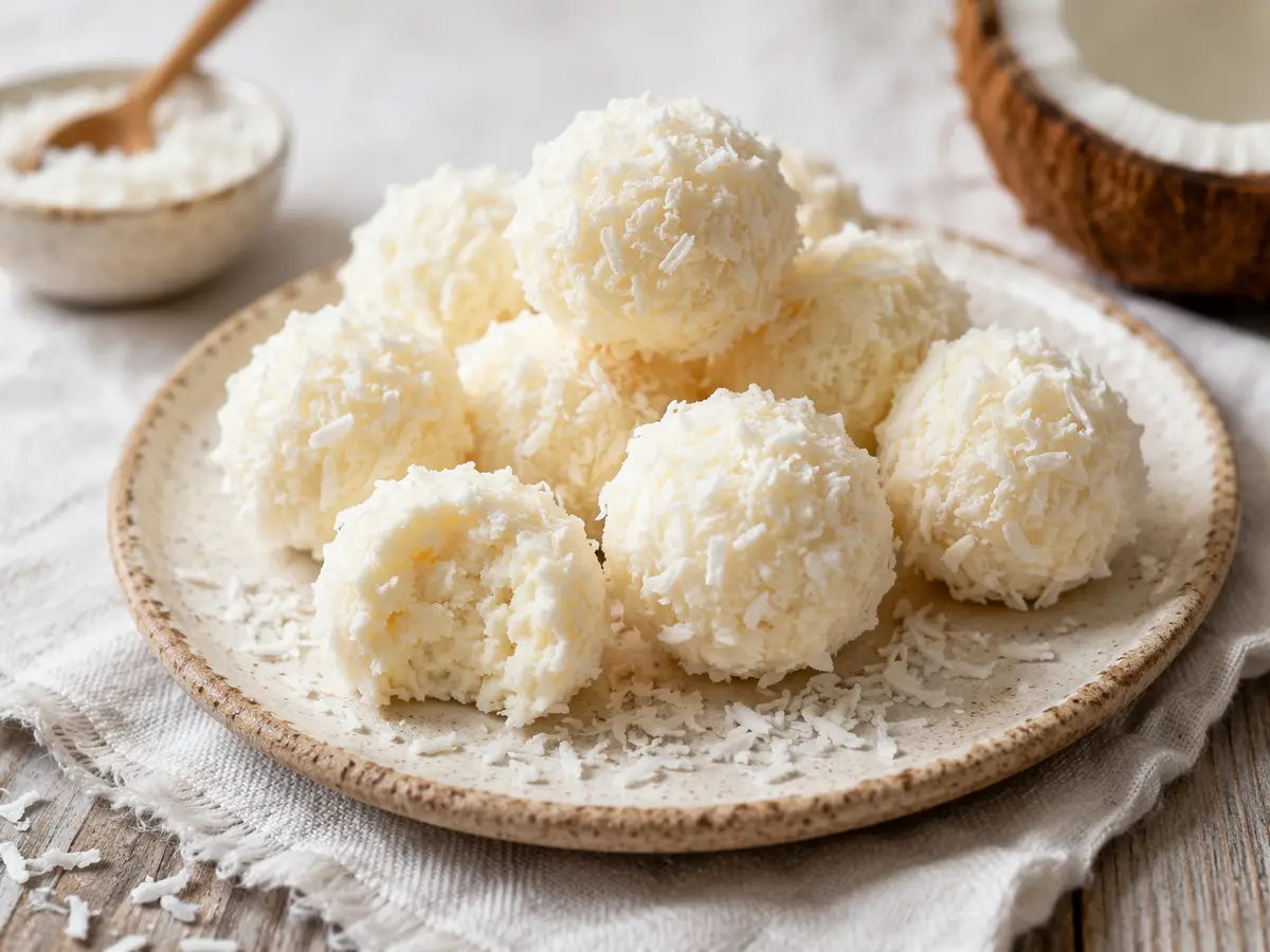 Kulki kokosowe z twarogiem