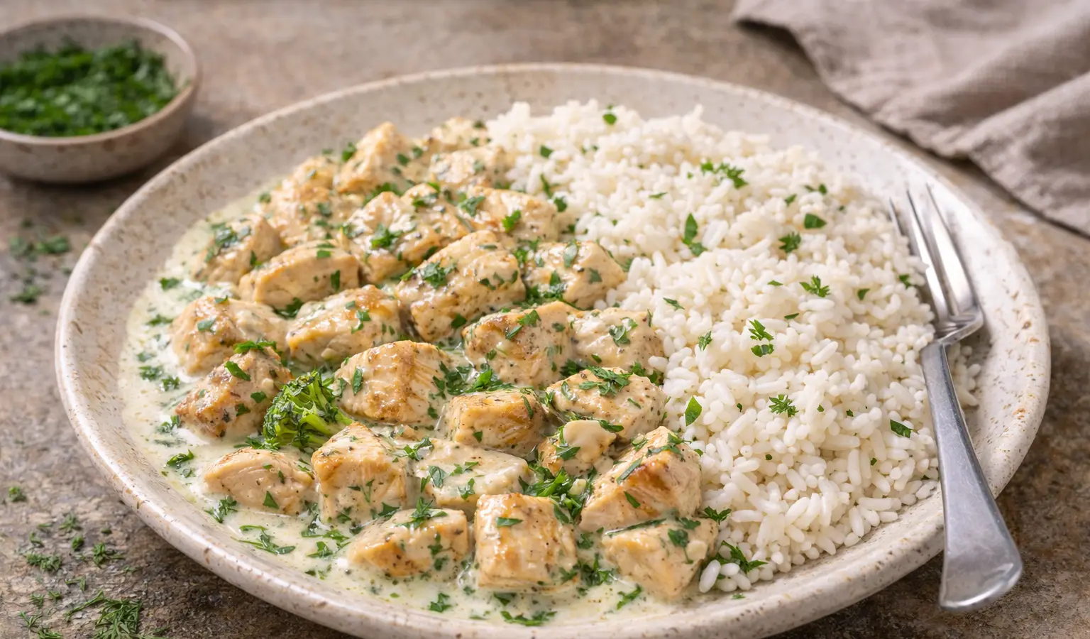 Kurczak w sosie koperkowym