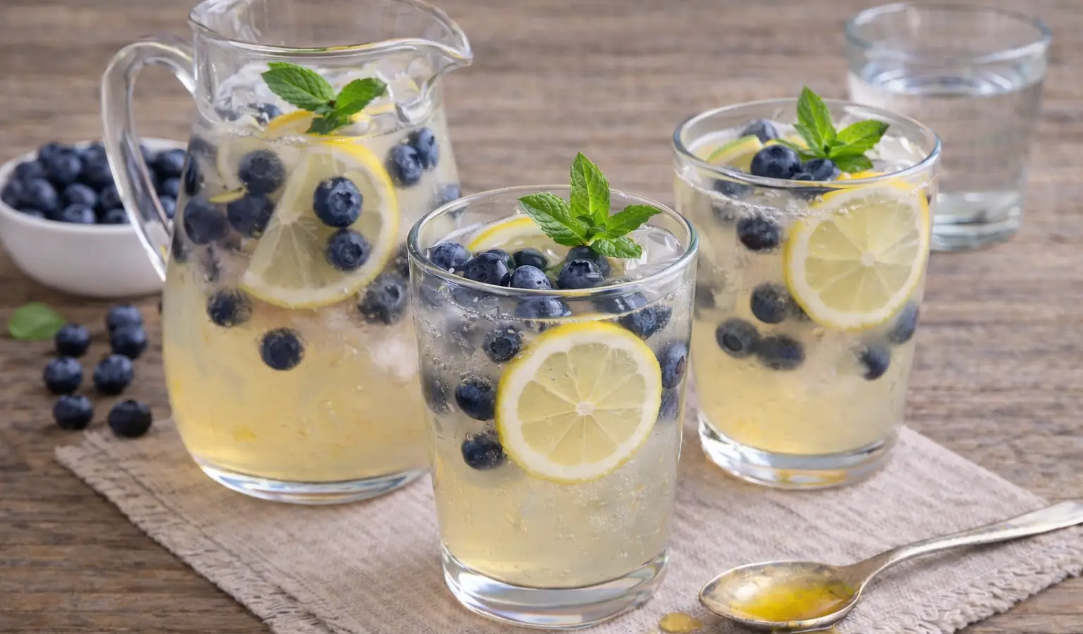 Lemoniada z borówkami