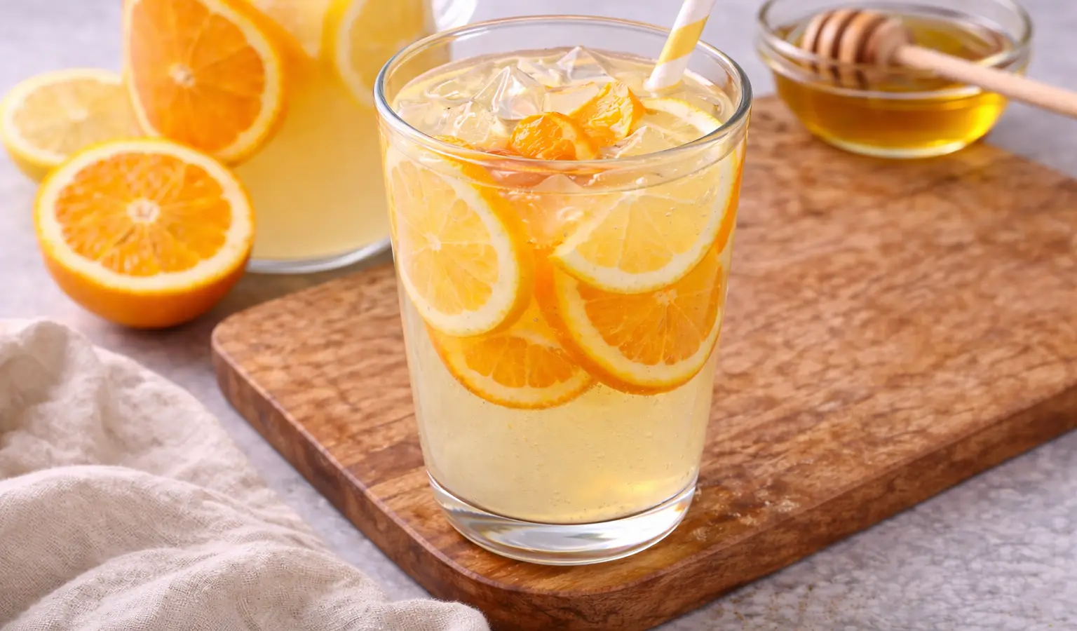 Lemoniada z pomarańczą i cytryną