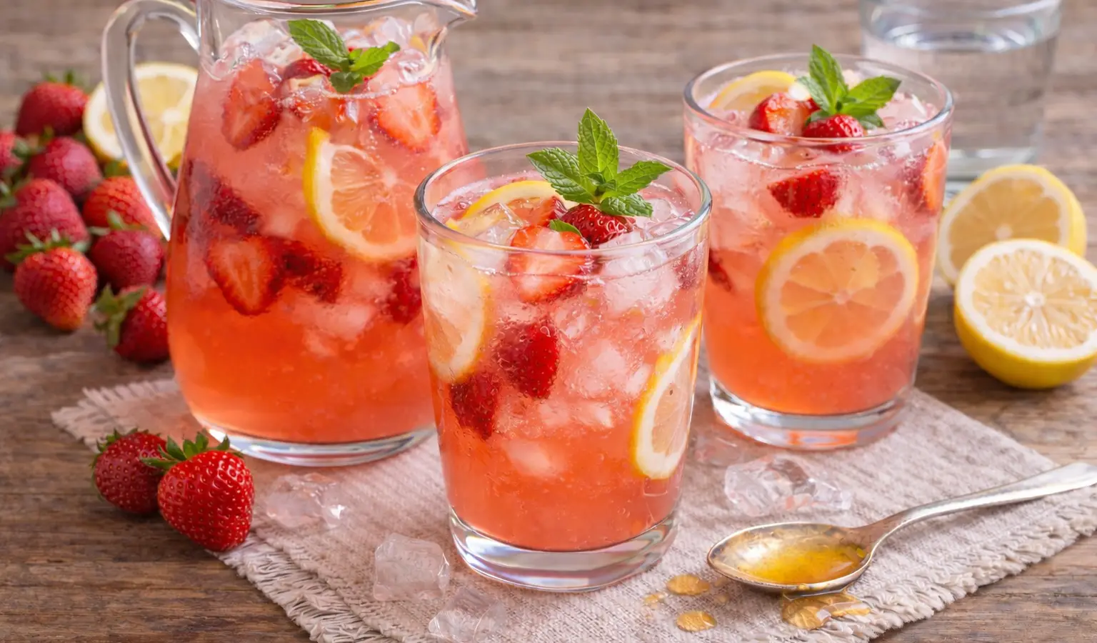 Lemoniada truskawkowa